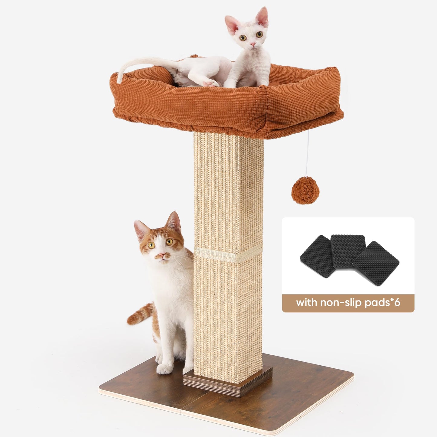 FUKUMARU Cat Scratching Post, Retro-Style Tall Scratch Posts