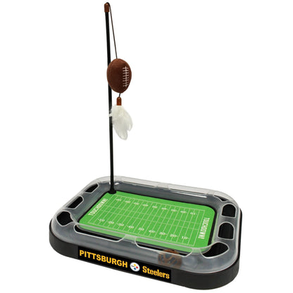 Pets First BEST CAT TOY Pittsburgh Steelers Football Field Catnip