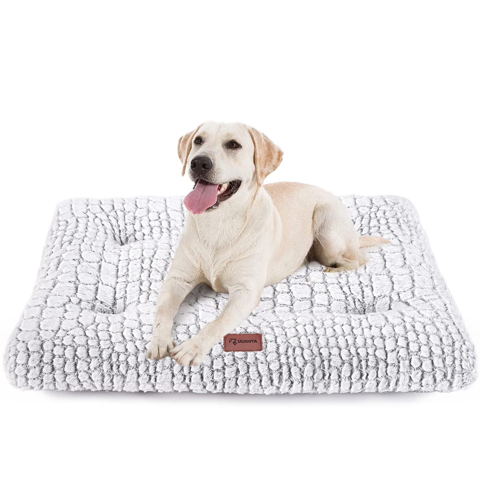 ULIGOTA Dog Bed Crate Mat Plush Kennel Pad Bed