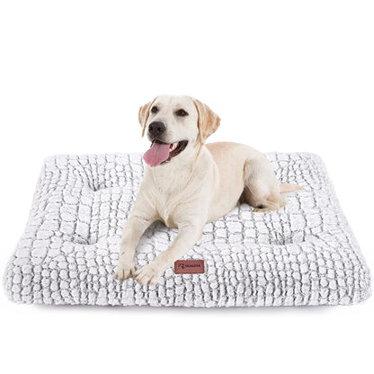 ULIGOTA Dog Bed Crate Mat Plush Kennel Pad Bed