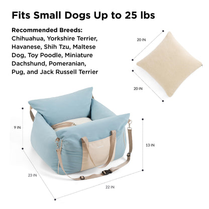 Lesure Small Dog Car Seat for Small Dogs Soft Dog Booster Seat Seat