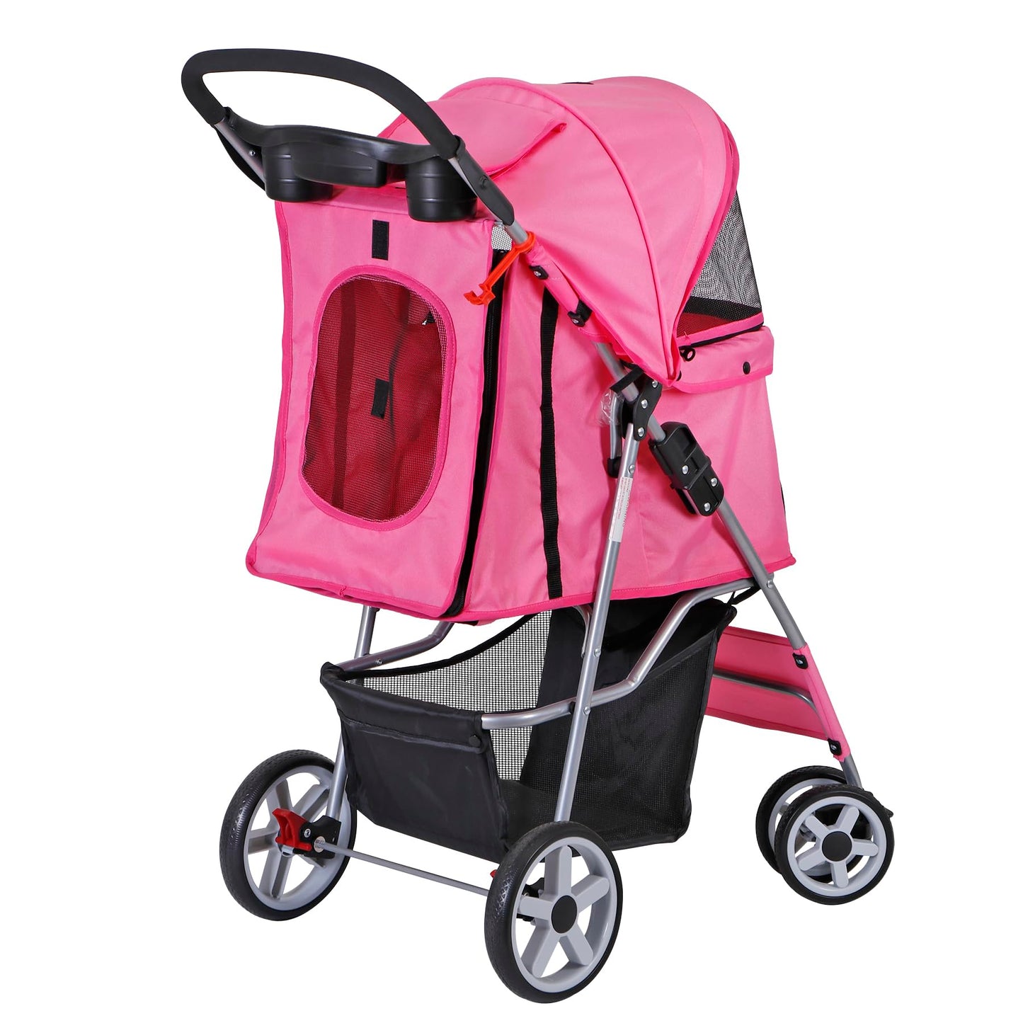 ZENY Foldable Pet Stroller, Cat/Dog Stroller with 4 Wheel, Pet Carrier