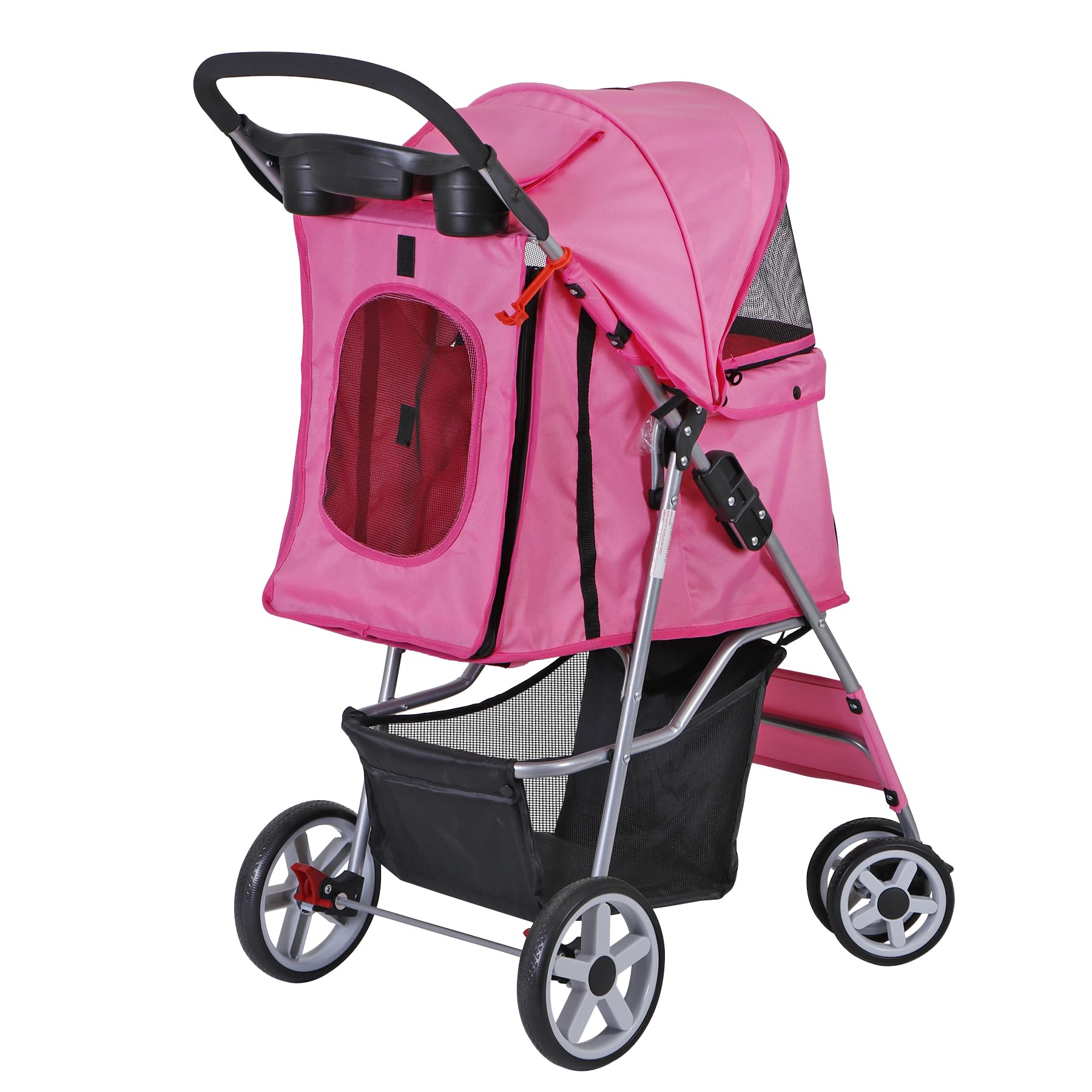 ZENY Foldable Pet Stroller, Cat/Dog Stroller with 4 Wheel, Pet Carrier