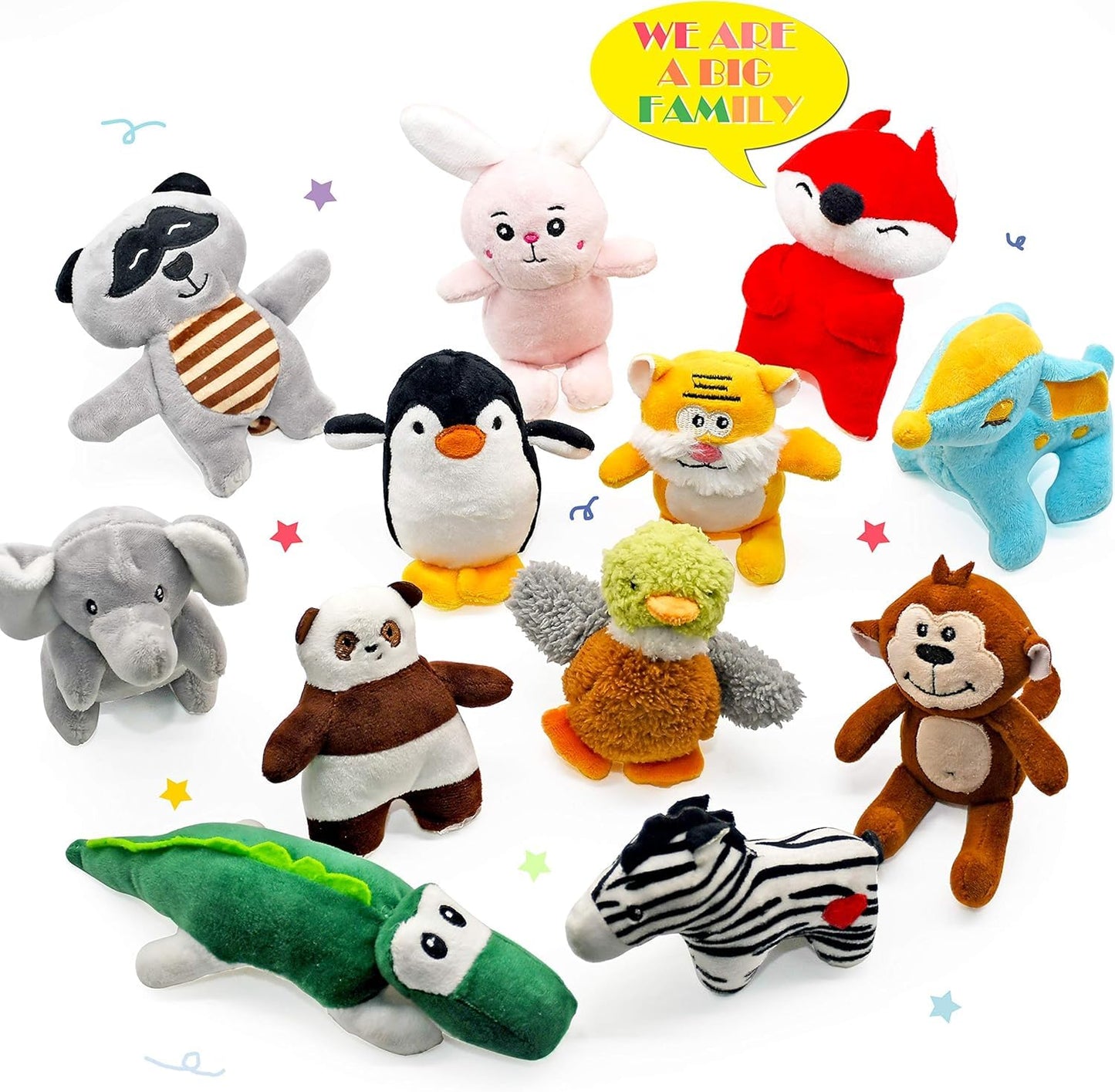 SHARLOVY Dog Squeaky Toys for Small Dogs,Stuffed Animal Puppy Plush