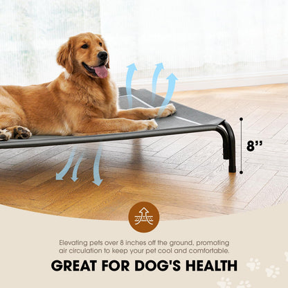 Czpalo Elevated Dog Bed, Raised Outdoor Dog Bed for Medium Sized Bed