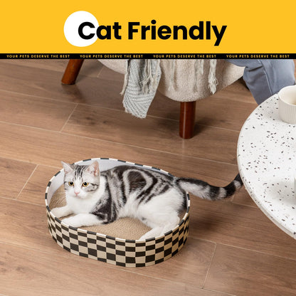 Conlun Cat Scratcher Box with 4 Cat Scratching Board Scratchers