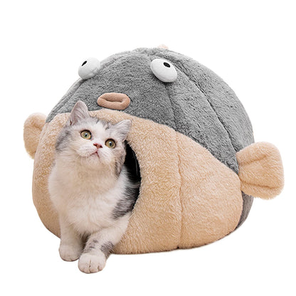 Cat Beds for Indoor Cats Cat Bed Cave with Removable Washable Bed