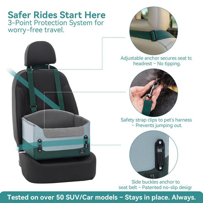 A4Pet Small Dog Car Seat for Small Dogs Dog Booster Car Seat