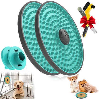 Lick Mat for Dogs, Dog Crate Lick Pads Slow Feeder, Lick Pad Crate Mat