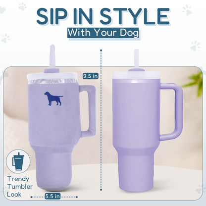 PUPROAR Pup Cup Tumbler Dog Toy, Cute Girl Dog Toys and Birthday Plush