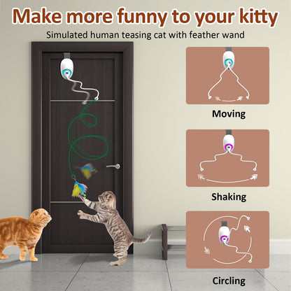 Mdupw Cat Toys for Indoor Cats,Interactive Door Hanging Teaser