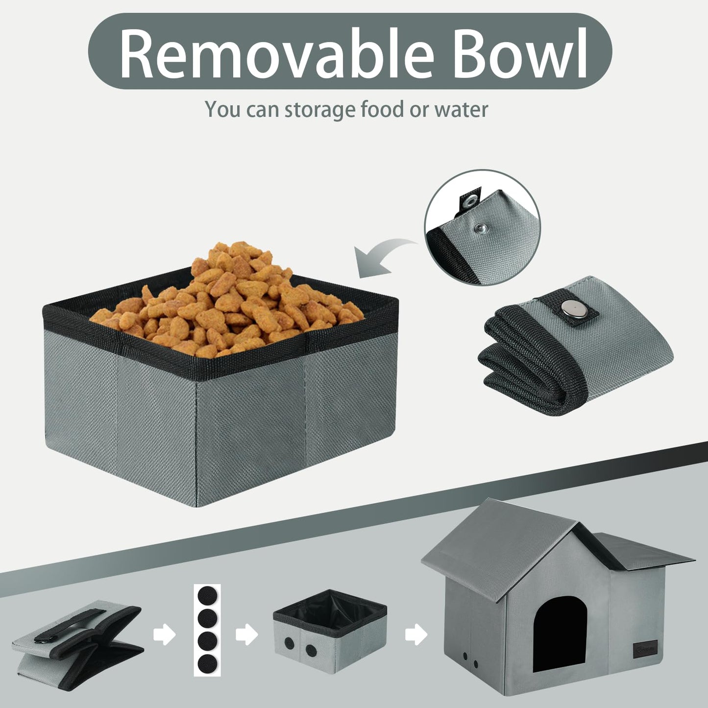 Cat Houses for Outdoor Cats-Large Weatherproof Cat Bed for Indoor Bed