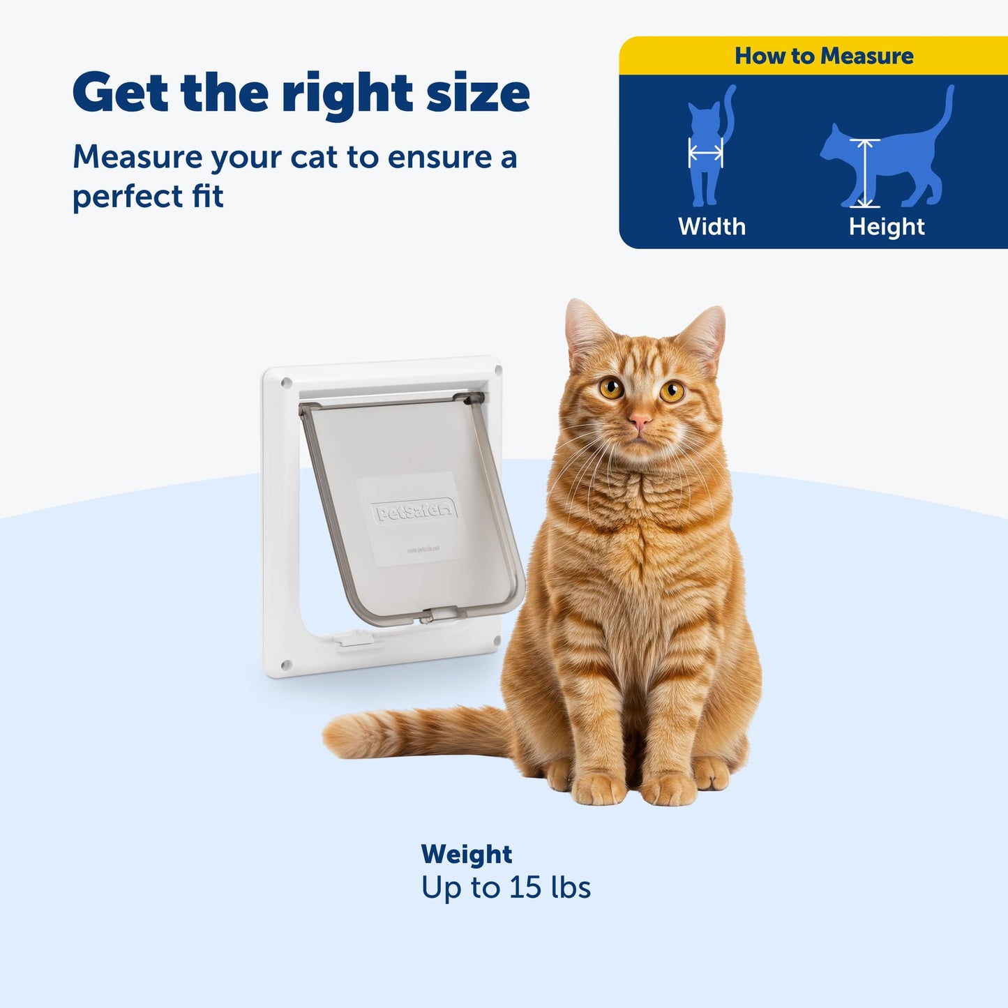 PetSafe Interior Cat Door: 4-Way Locking, Indoor Pet Door Flap Box