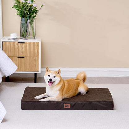 EHEYCIGA Orthopedic Foam Dog Bed for Large Dogs, L x W x Th Bed