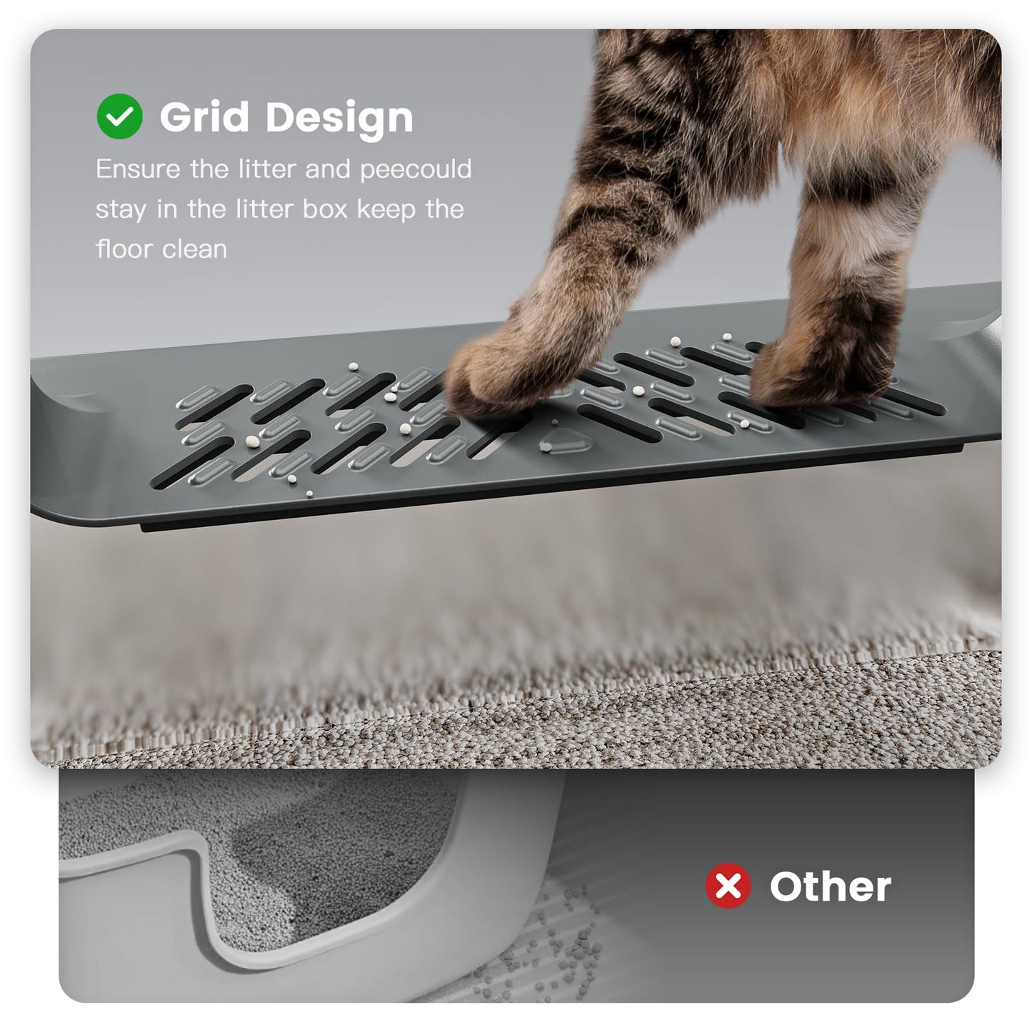 Extra Large XXL Stainless Steel Cat Litter Box with Lid, 26" L x Box