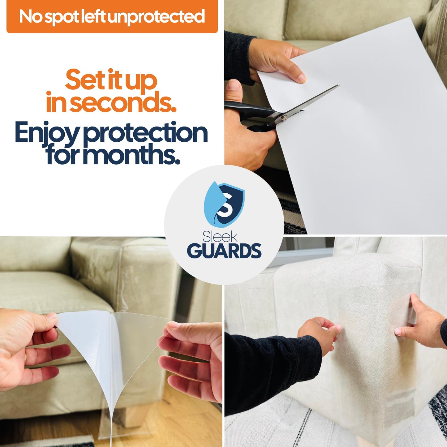 Cat Scratch Furniture Protector, 8-Pack Couch Protector from Furniture
