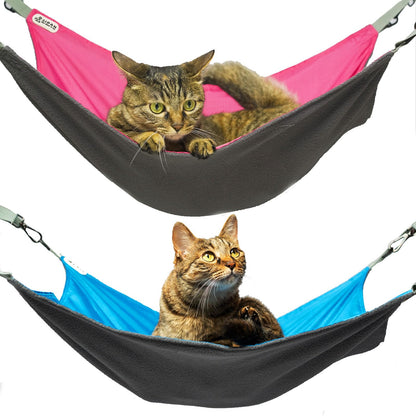 QIPAN 2 Pieces Cat Hammock, Breathable Indoor Pet Bed, Washable Bed