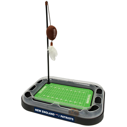 Pets First CAT BALL BELL TOY New England Patriots Football Catnip
