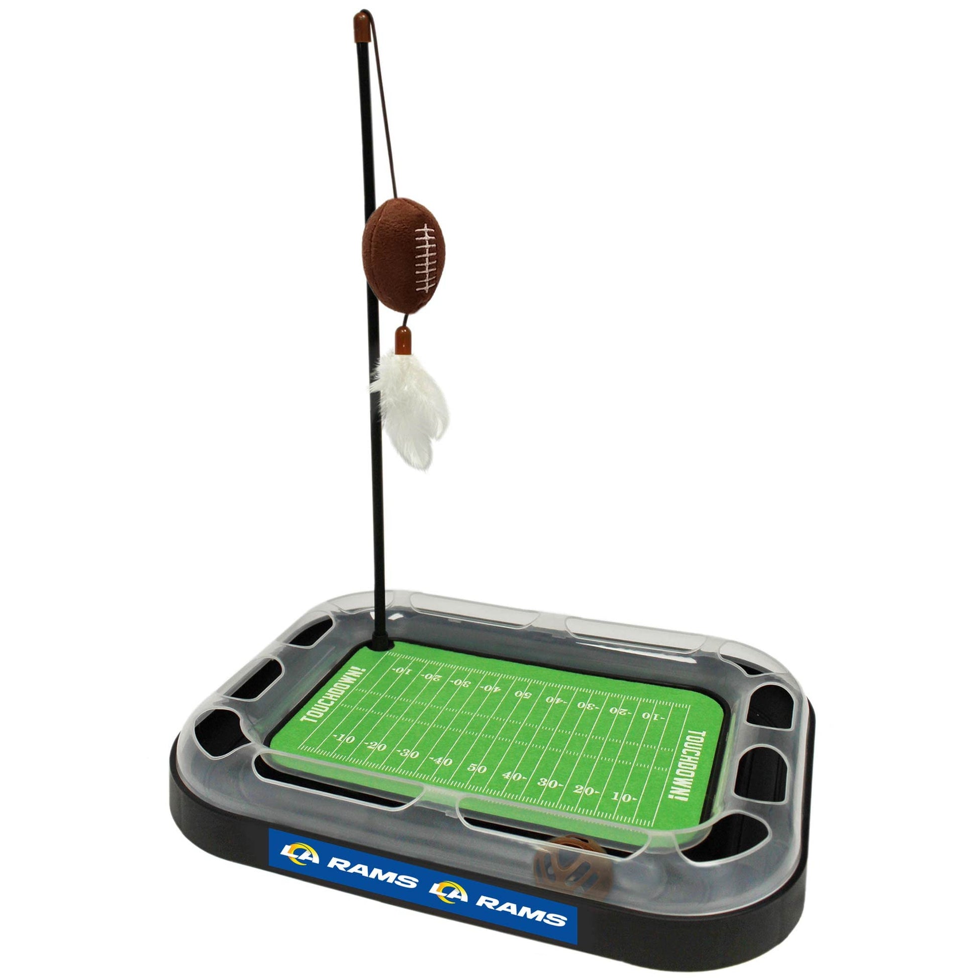 Pets First Cat Ball Track Toy Los Angeles RAMS Football Field Catnip