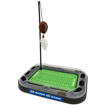 Pets First Cat Ball Track Toy Los Angeles RAMS Football Field Catnip