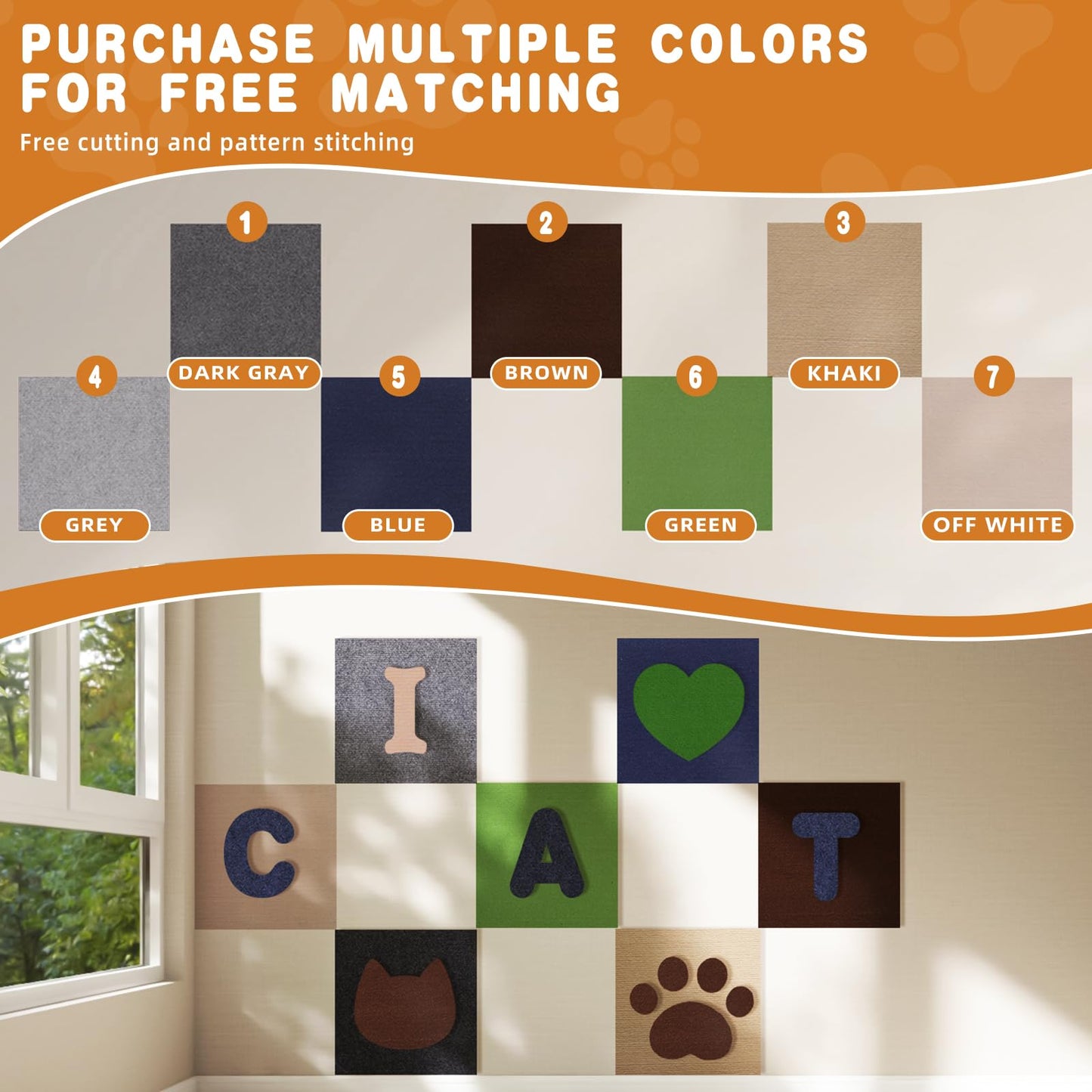 ACEDIGI 4pack Cat Scratch Couch Furniture and Wall Protector, Tower
