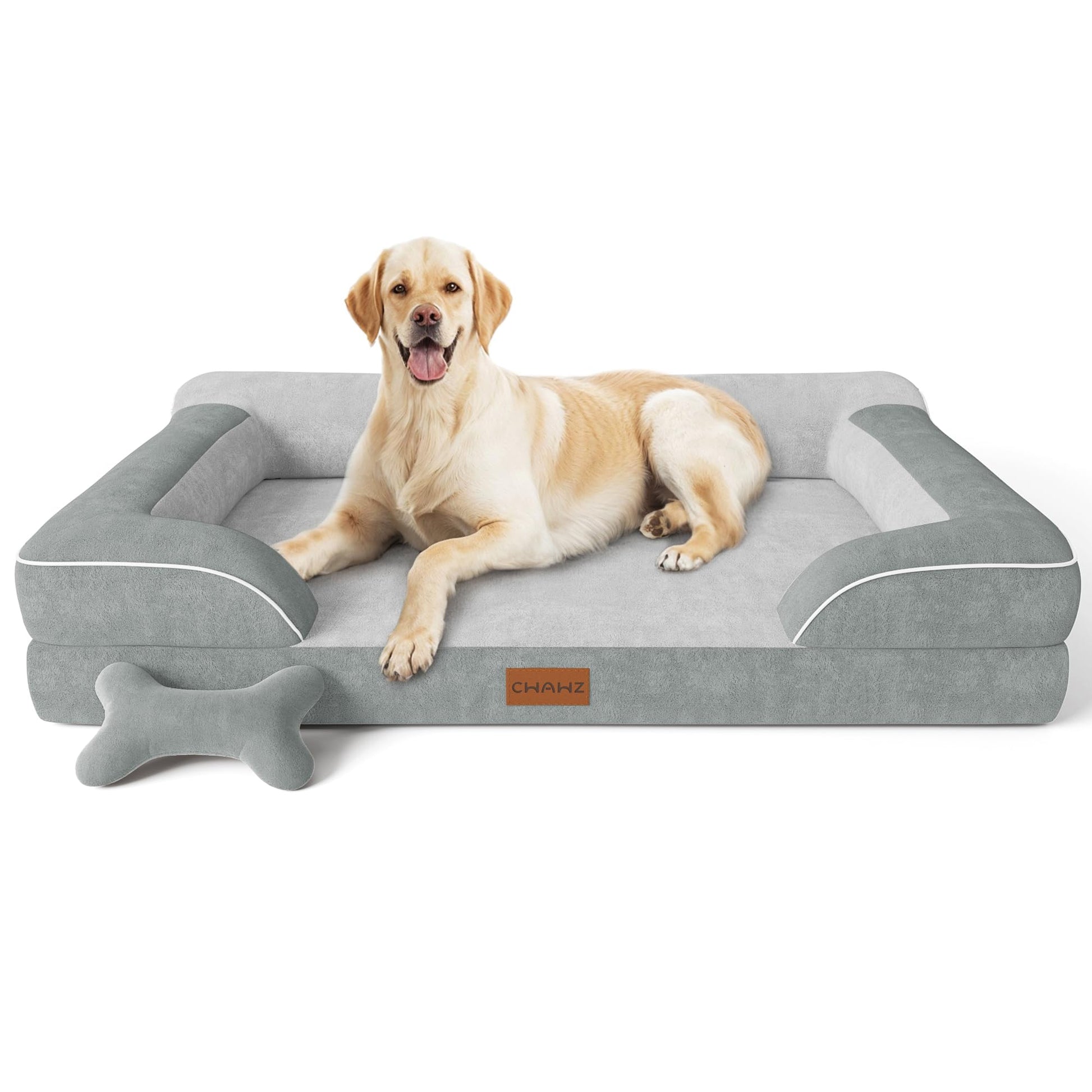 CWAWZ Jumbo Dog Beds for Extra Large Dogs, Orthopedic Dog Bed