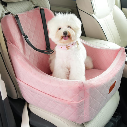 WOOAIDAGG Dog Car Seat for Medium Dogs, Pet Travel Bed with Seat Seat