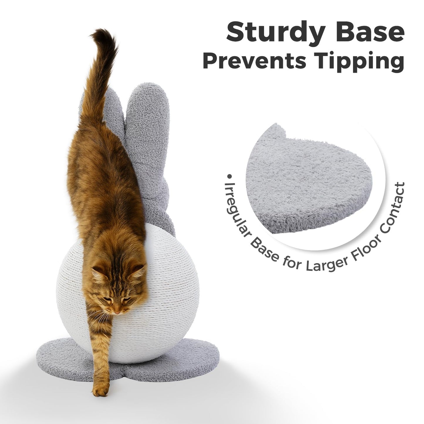 MUTTROS Cute Cat Scratcher- Bunny Style, Cat Scratching Post