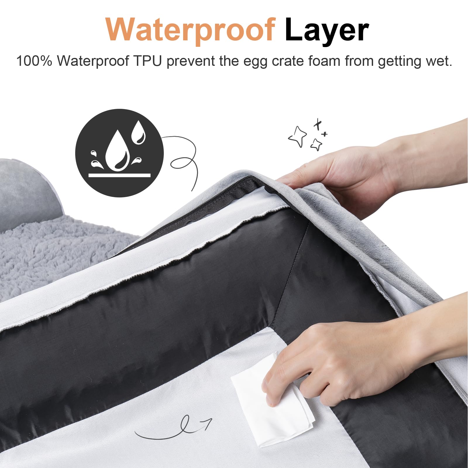 Large Dog Bed Orthopedic Washable: Beds Bolster XL Bed Large Big Bed