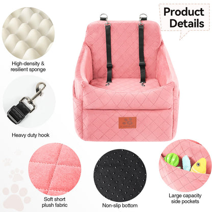 Dog Car Seat for Small/Medium Dogs, Dog Booster Car Seats with Seat