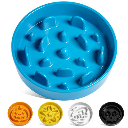 LE TAUCI Dog Bowls Slow Feeder Ceramic, 1.5 Cup Slow Feeding Puzzle