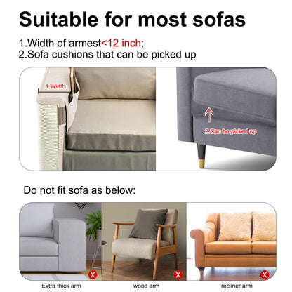 Cat Scratch Sofa Protector,27.6”L*19.6“W Cat Scratch Furniture