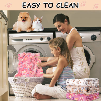 Rezutan Dog Blankets for Large Dogs, Upgraded 3 Pack Dogs Cat Crate