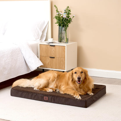 EHEYCIGA Orthopedic Foam Dog Bed for Large Dogs, L x W x Th Bed