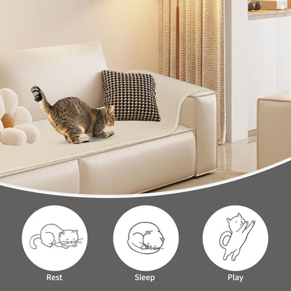 FHTONGE 71x15.8 Thickened Cat Wall Climbing Carpet with 16 Furniture