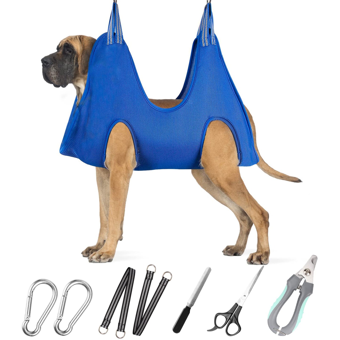 ATESON Pet Grooming Hammock for XXL Large Dogs with Nail Clippers/Nail