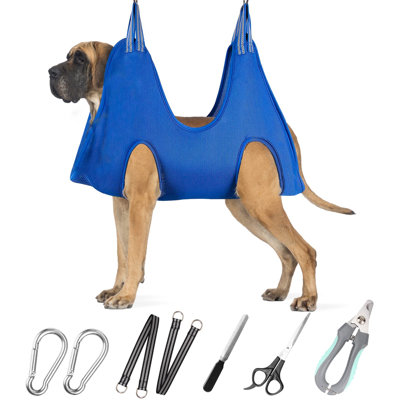 ATESON Pet Grooming Hammock for XXL Large Dogs with Nail Clippers/Nail