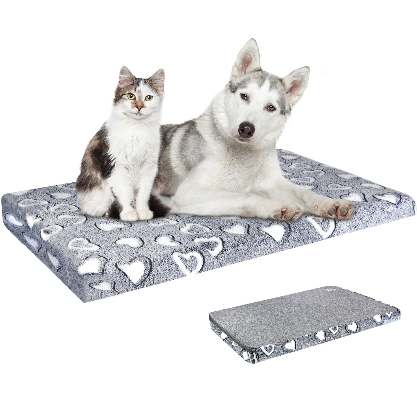 VANKEAN Dog Crate Mat Reversible Cool and Warm, Stylish Dog Bed