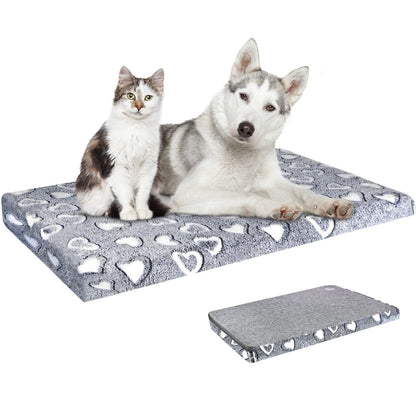 VANKEAN Dog Crate Mat Reversible Cool and Warm, Stylish Dog Bed
