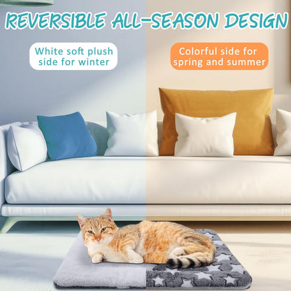 VitalCozy 2 Pack Self Warming Cat Mat Self Heating Pad Bed Bed