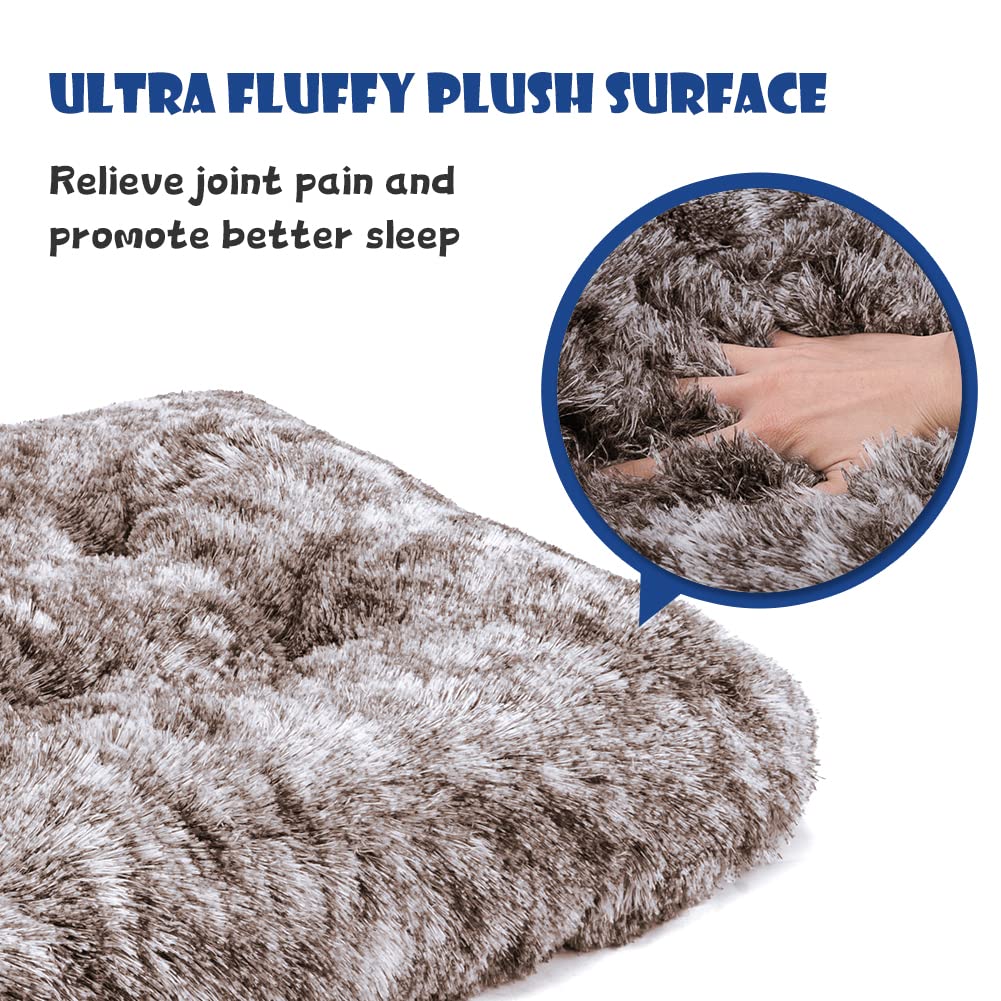 ULIGOTA Dog Crate Pad for Large Dogs, Deluxe Plush Anti-Slip Pet Bed