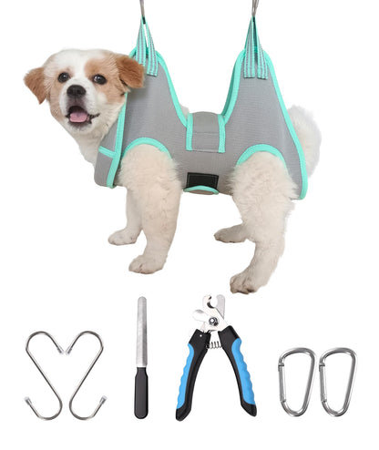 Kkiimatt XS Dog Grooming Hammock Harness, Nail Trimming, Holder