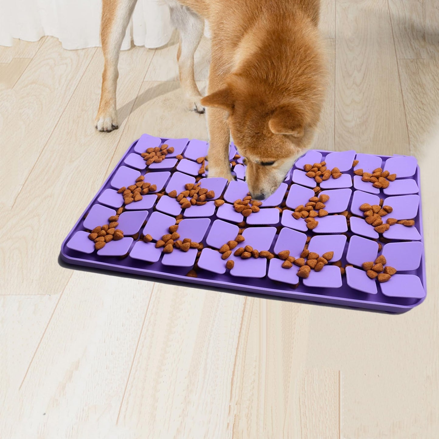 Femont Silicone Snuffle Mat for Small Medium Dogs,Slow Feeder Lick Mat