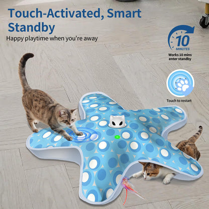 Rechargeable Interactive Cat Toys, Automatic Cat Toy for Indoor Toys