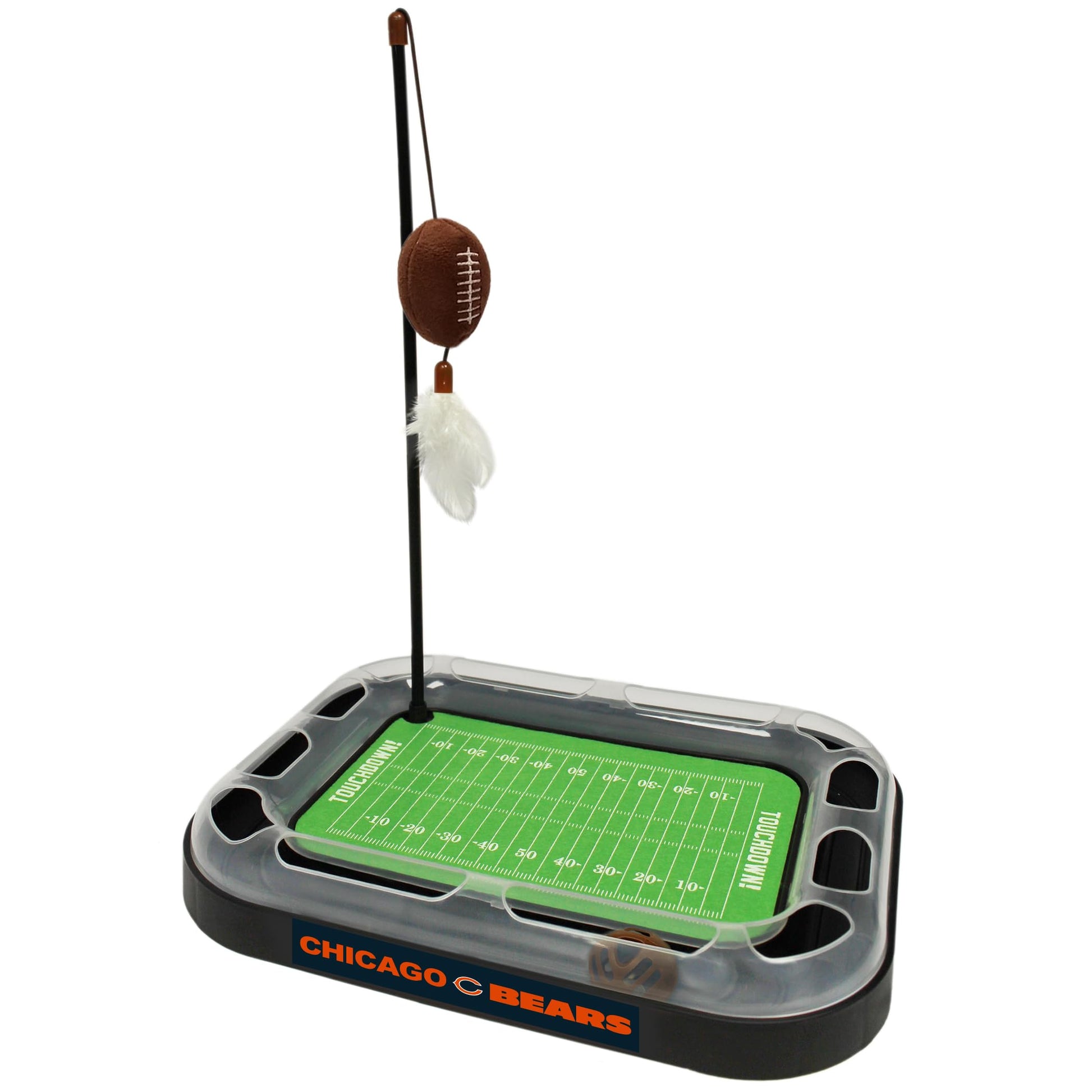 Pets First Cat Scratcher NFL Chicago Bears Football Field Catnip
