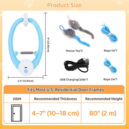 COSOWO Automatic Interactive Cat Toys for Indoor Cats Electric Wand