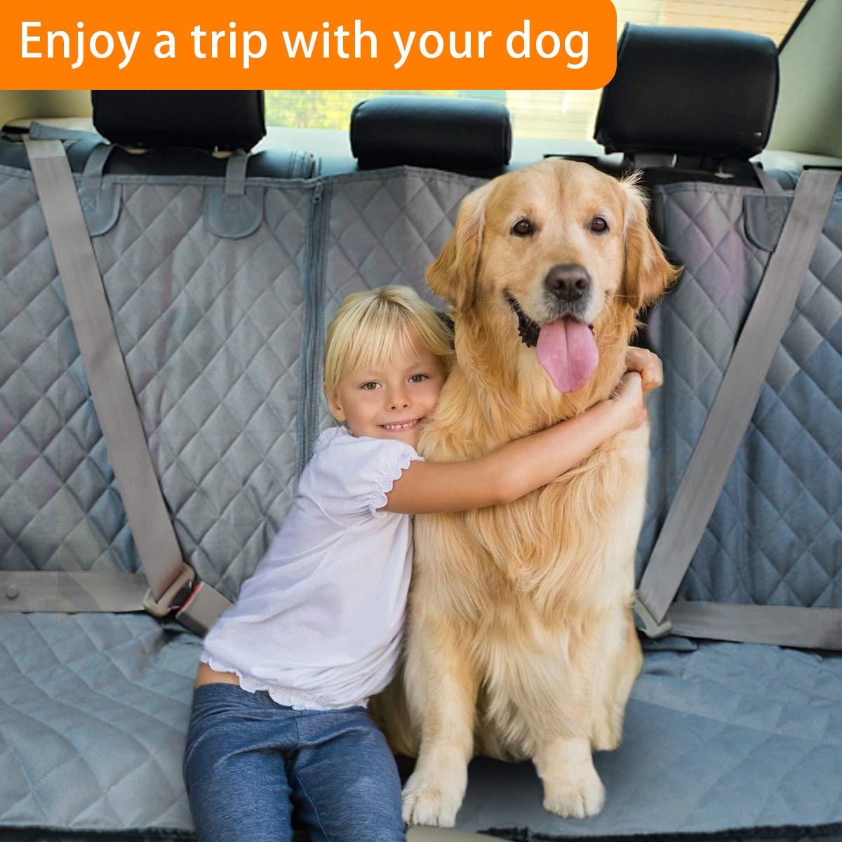 Honest Bench Dog Car Seat Covers with Side Flap,Dog seat Cover