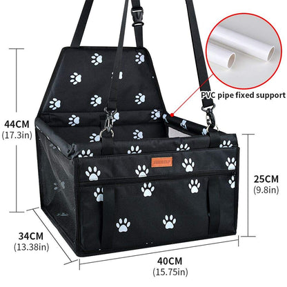 SWIHELP Dog Car Seat Puppy Portable Pet Booster Car Seat with Seat