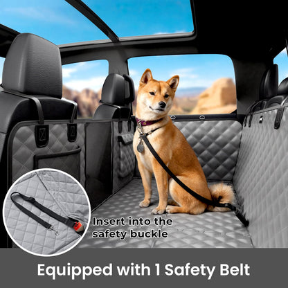 Back Seat Extender for Dogs 57 * Upgraded Sofa Leather Dog Car Seat