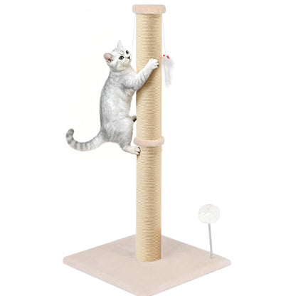 Tall Cat Scratching Post Sisal Cat Scratcher for Indoor Tower